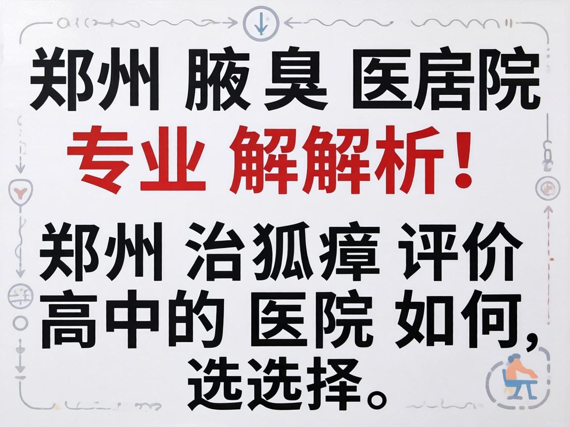 郑州腋臭医院专业解析，郑州治狐臭评价高的医院如何选择
