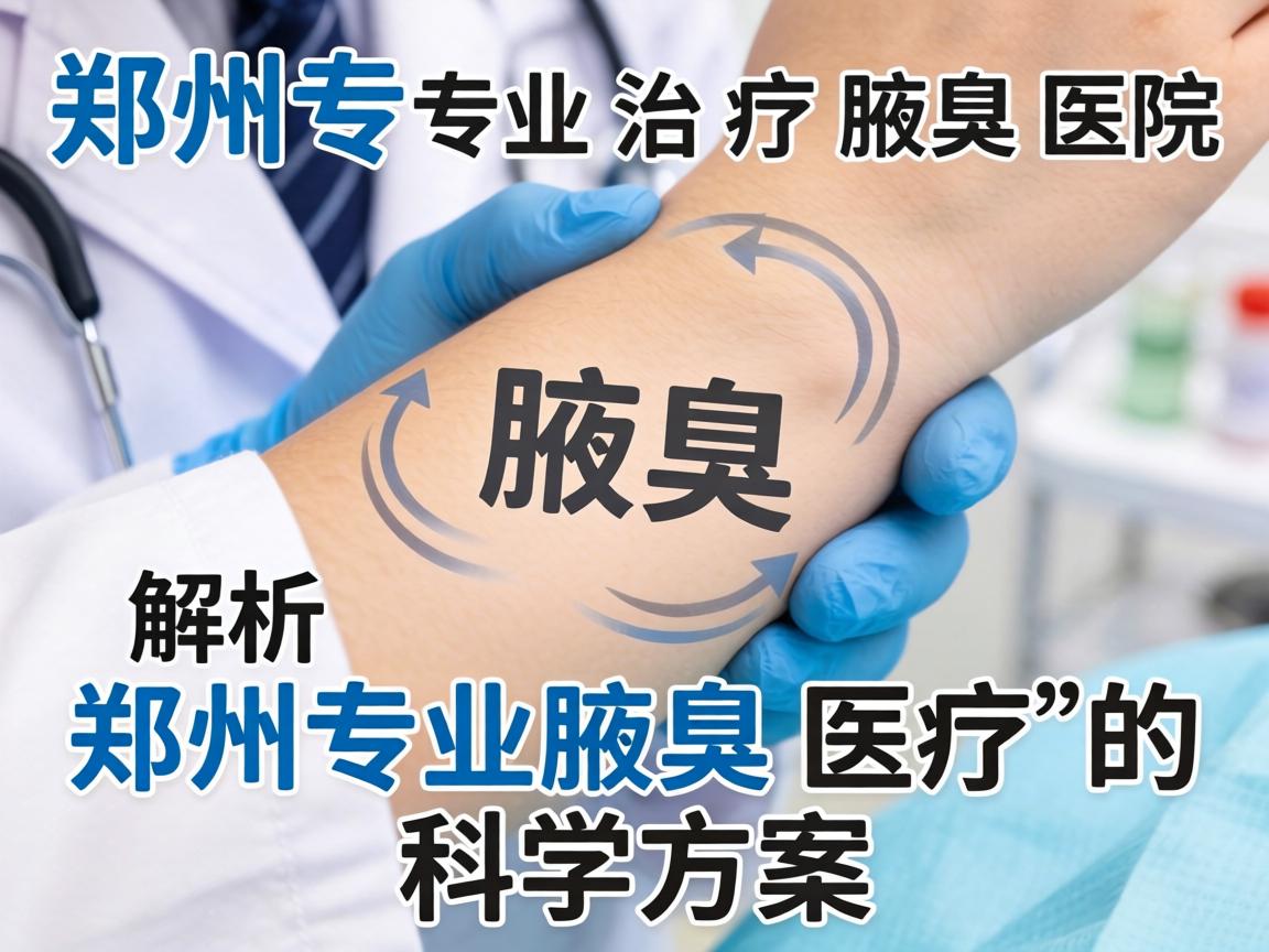 郑州专业治疗腋臭医院，解析郑州专业腋臭医疗的科学方案