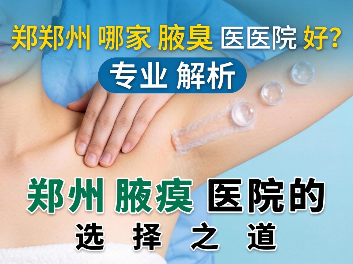 郑州哪家腋臭医院好？专业解析郑州腋臭医院的选择之道