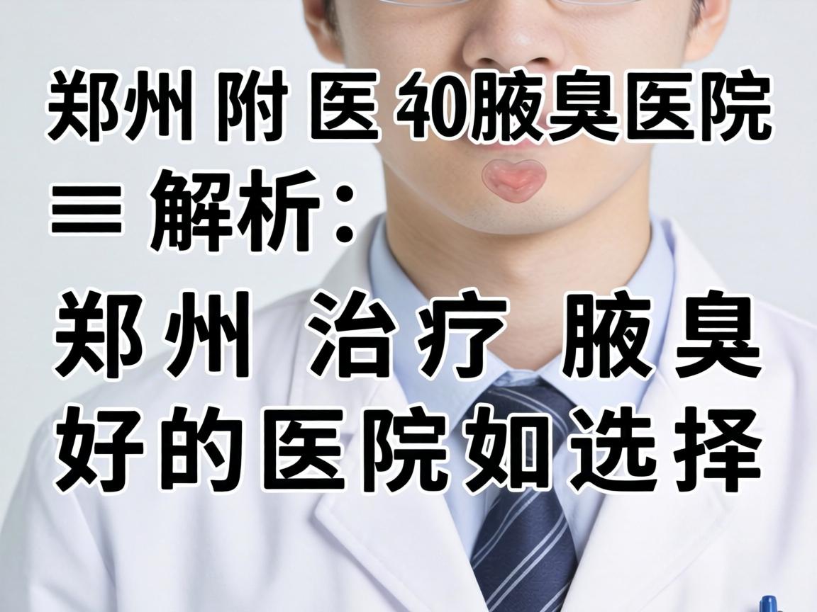 郑州附医腋臭医院解析，郑州治疗腋臭好的医院如何选择