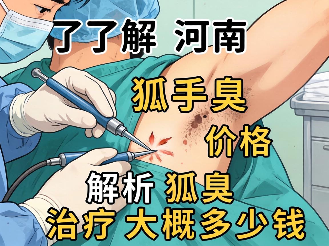 了解河南狐臭手术价格 解析狐臭治疗大概多少钱