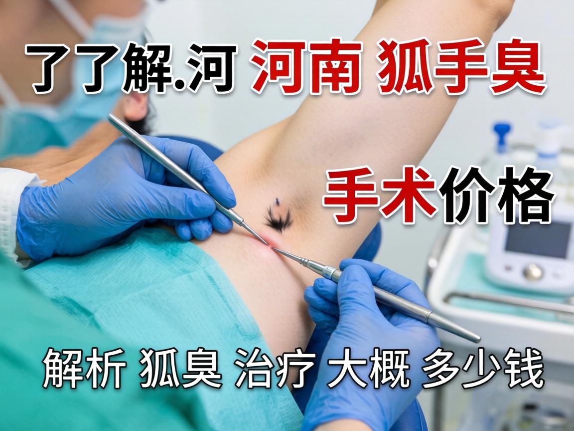 了解河南狐臭手术价格 解析狐臭治疗大概多少钱