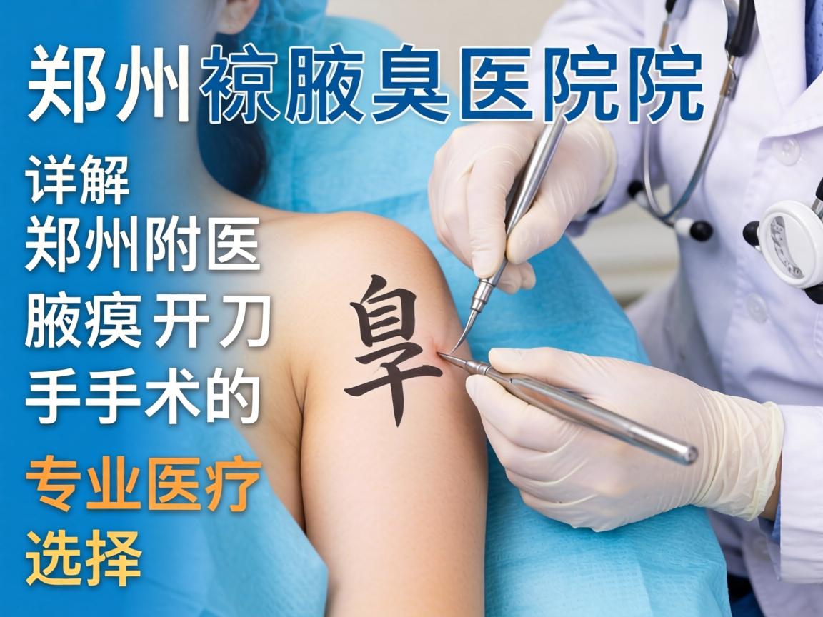 郑州腋臭医院详解，郑州附医腋臭开刀手术的专业选择