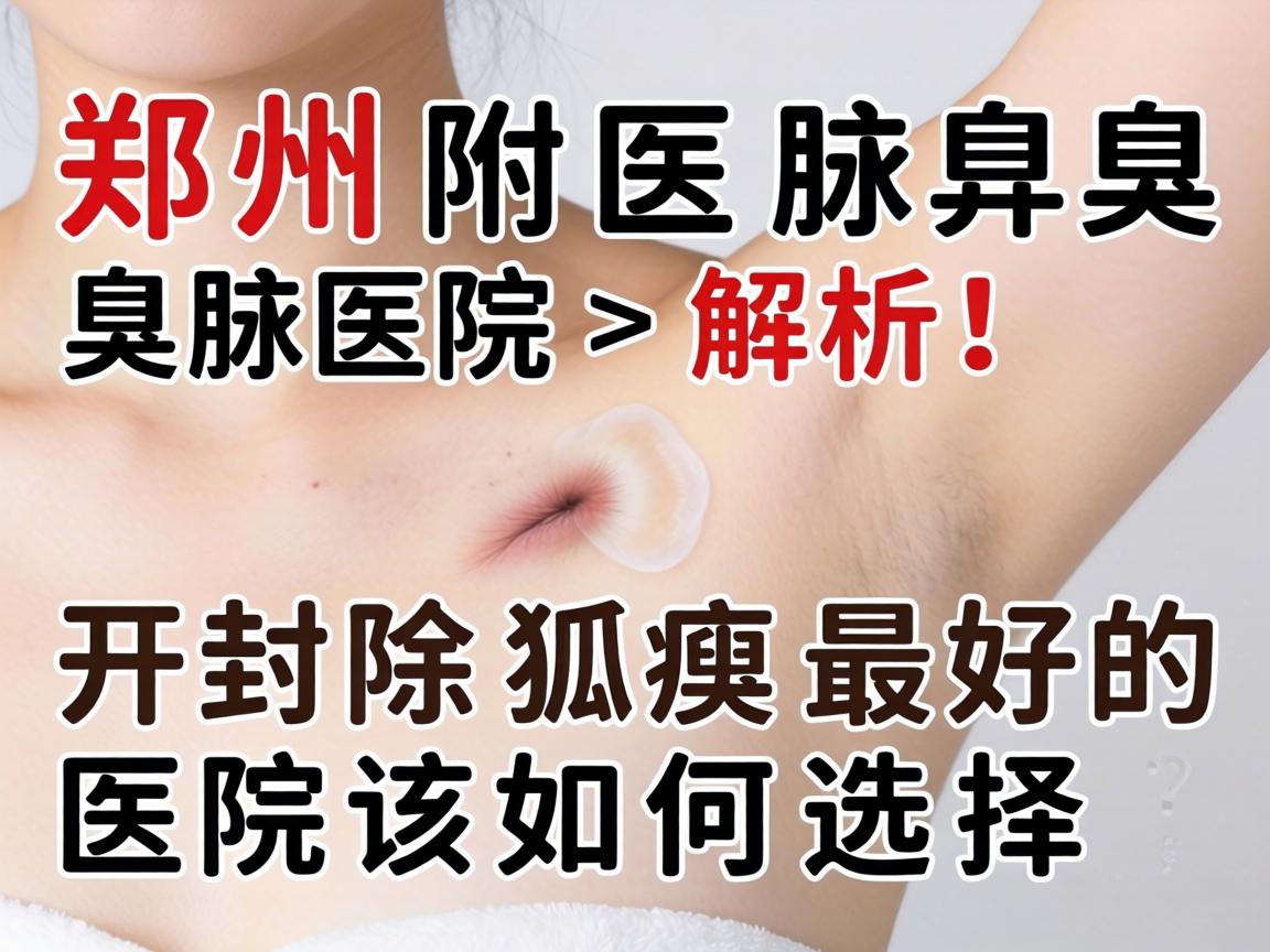 郑州附医腋臭医院解析，开封除狐臭最好的医院该如何选择？