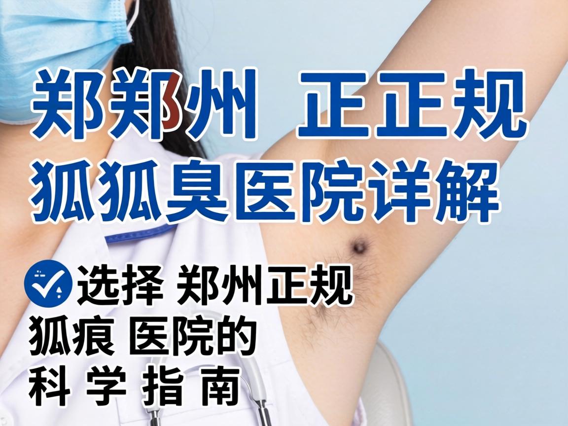 郑州正规狐臭医院详解，选择郑州正规狐臭医院的科学指南