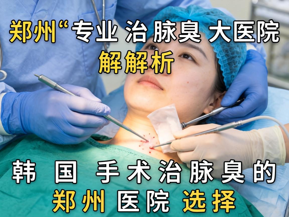郑州专业治腋臭大医院解析，韩国手术治腋臭的郑州医院选择