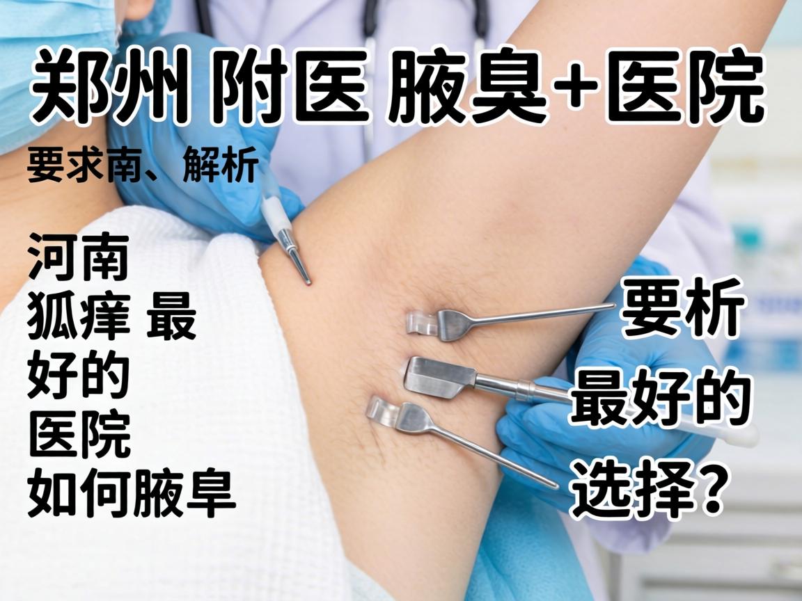 郑州附医腋臭医院解析，河南狐臭最好的医院如何选择？