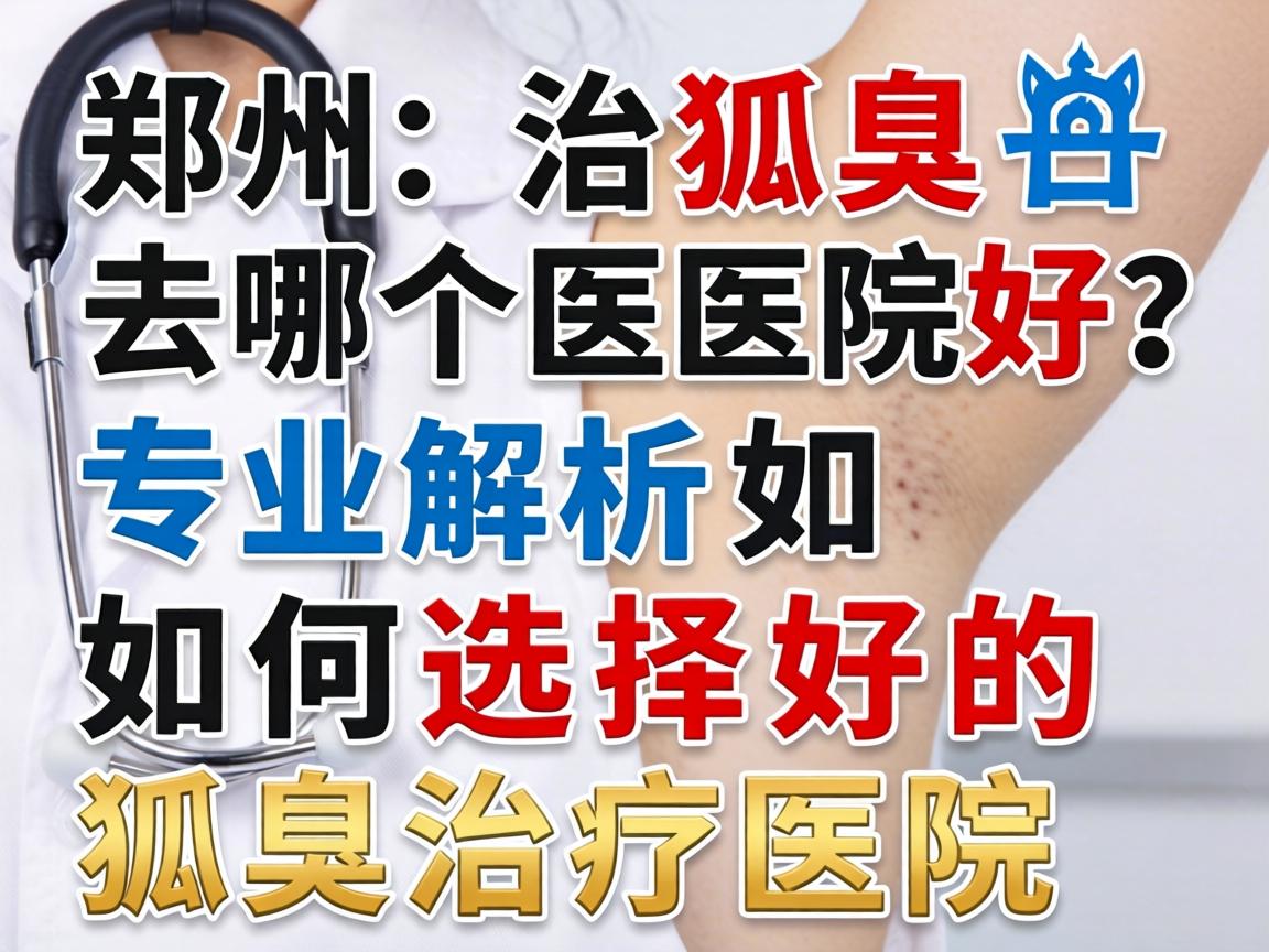 郑州治狐臭去哪个医院好？专业解析如何选择好的狐臭治疗医院
