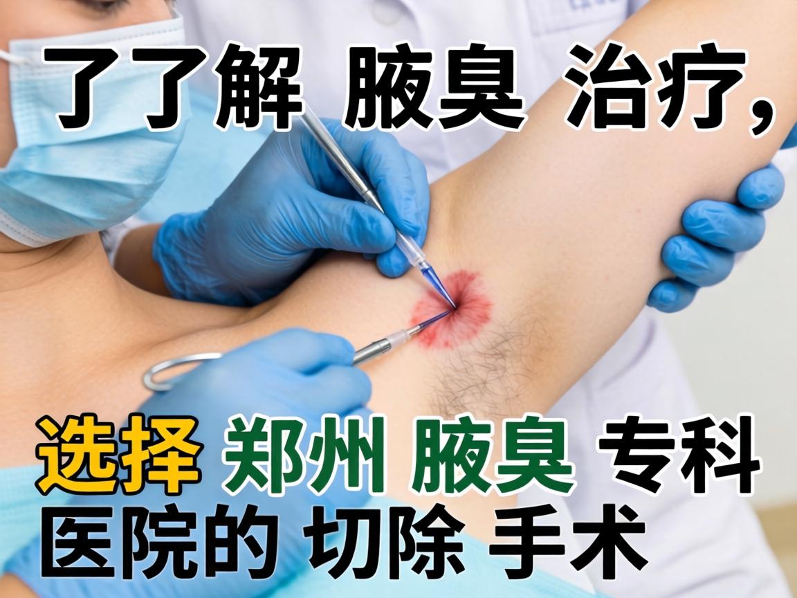 了解腋臭治疗，选择郑州腋臭专科医院的切除手术