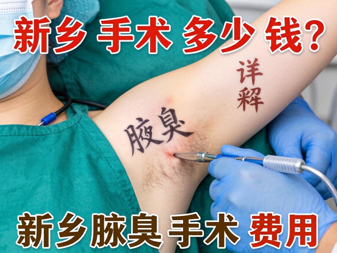 新乡腋臭手术多少钱？详解新乡腋臭手术费用