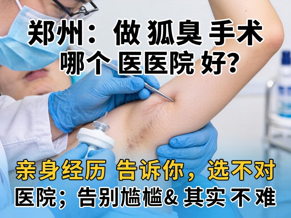 郑州做狐臭手术哪个医院好？亲身经历告诉你，选对医院，告别尴尬其实不难