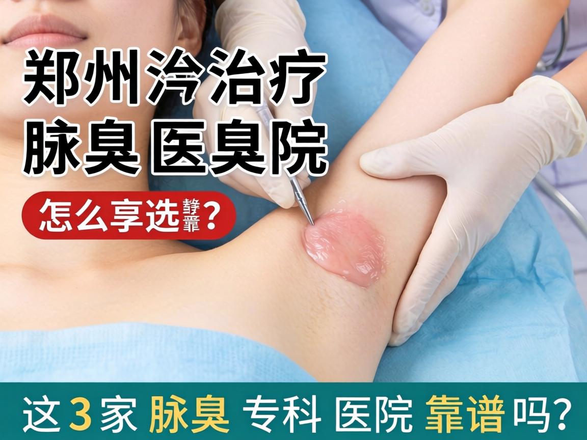 郑州治疗腋臭医院怎么选？这3家腋臭专科医院靠谱吗？