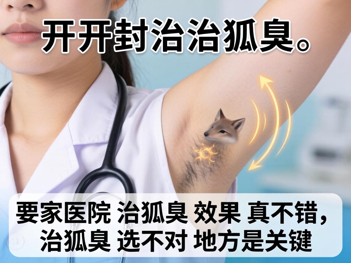 开封治狐臭，这家医院治狐臭效果真不错，治狐臭选对地方是关键