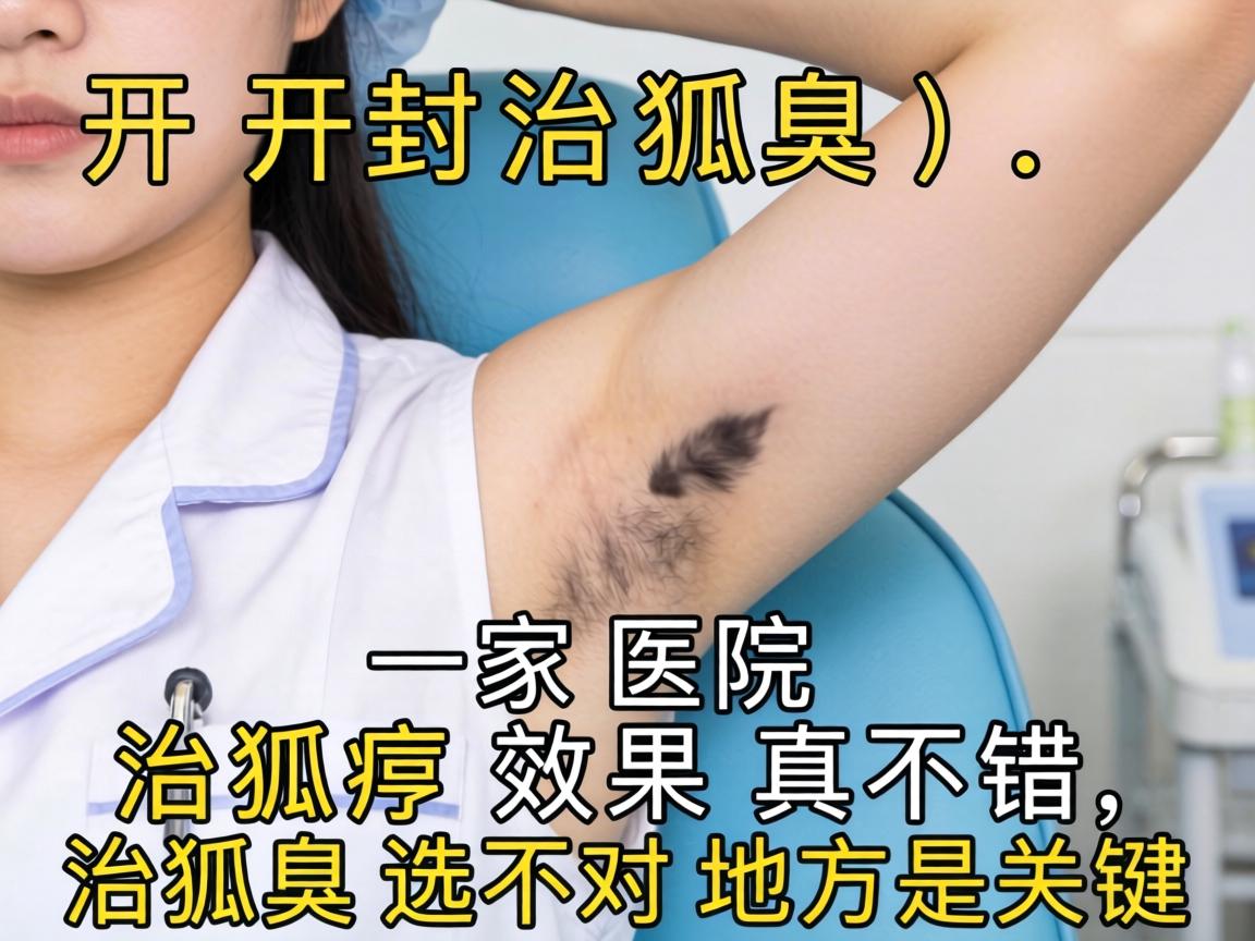 开封治狐臭，这家医院治狐臭效果真不错，治狐臭选对地方是关键