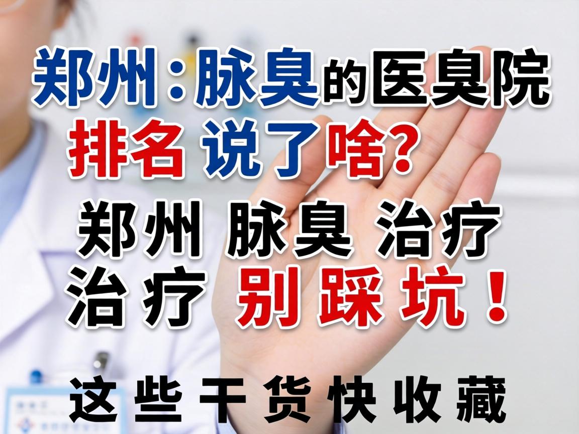 郑州腋臭医院排名说了啥？郑州腋臭治疗别踩坑！这些干货快收藏
