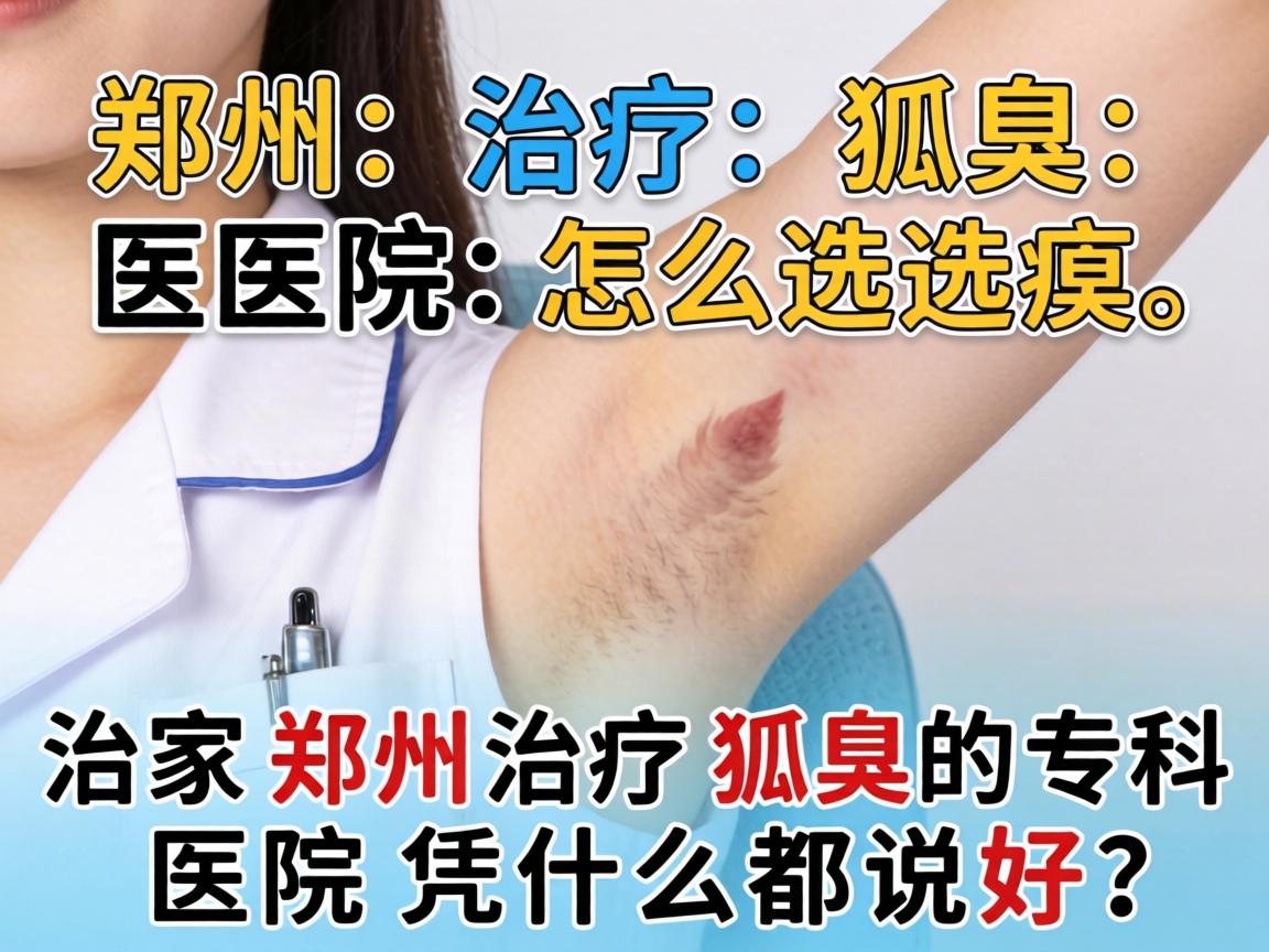 郑州治疗狐臭医院怎么选？这家郑州治疗狐臭的专科医院凭什么都说好？