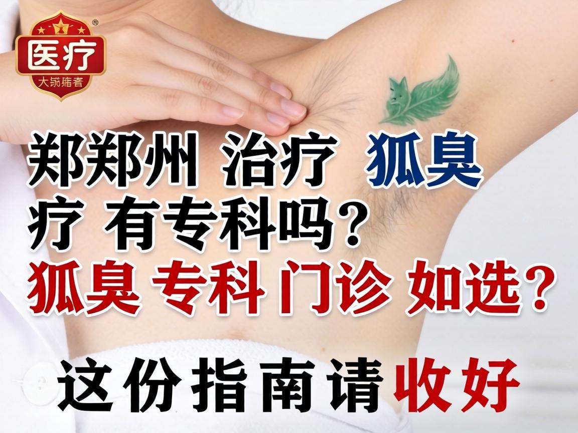 郑州治疗狐臭有专科吗？狐臭专科门诊如何选？这份指南请收好