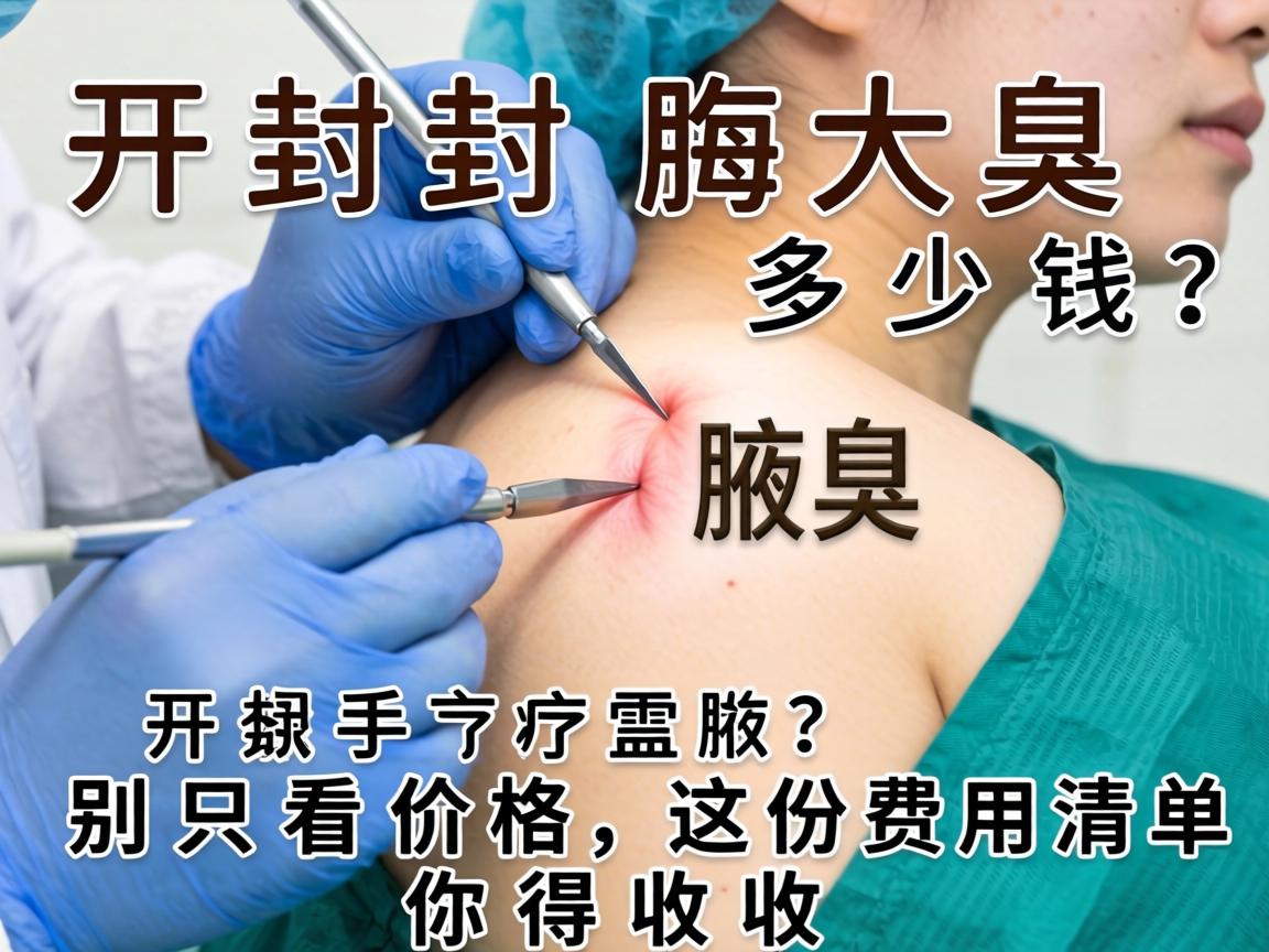 开封腋臭手术多少钱？别只看价格，这份费用清单你得收好