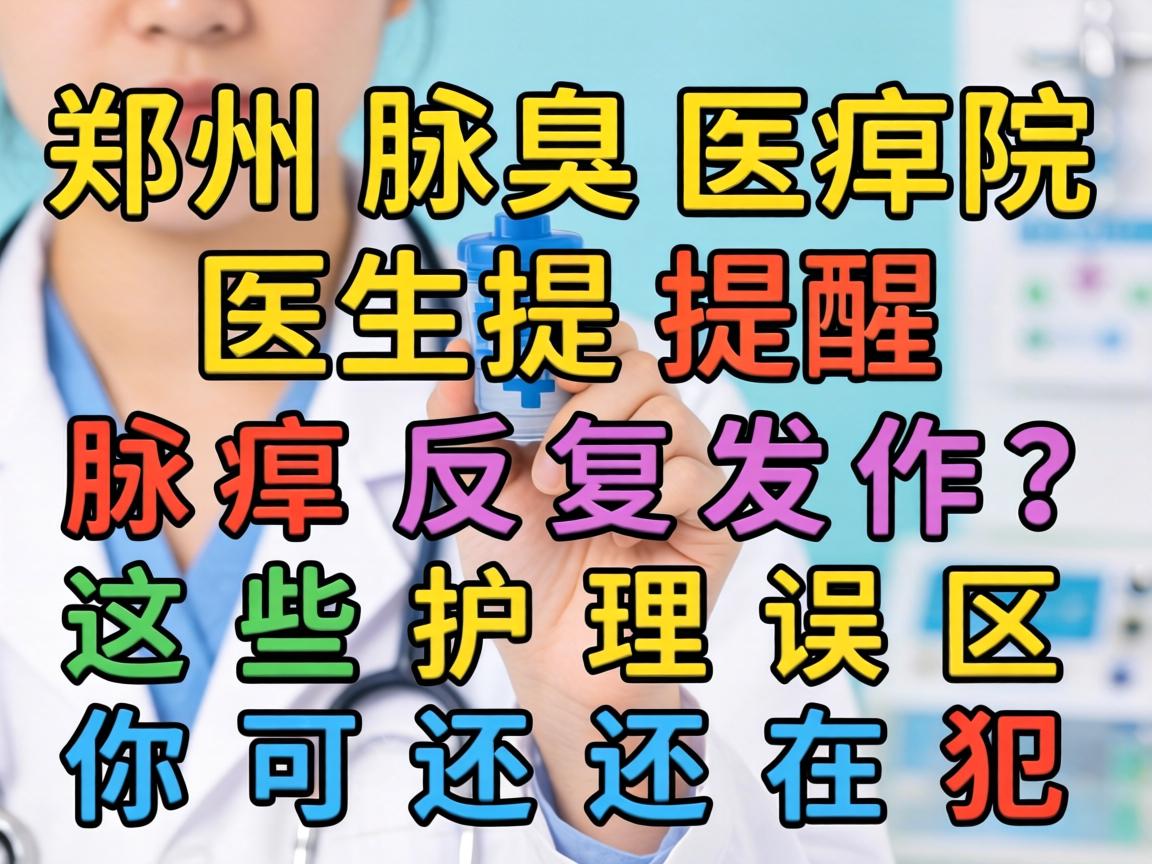 郑州腋臭医院医生提醒，腋臭反复发作？这些护理误区你可能还在犯