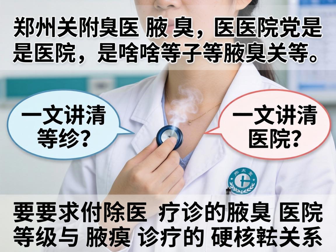 郑州附医腋臭医院是啥等级？一文讲清医院等级与腋臭诊疗的硬核关系