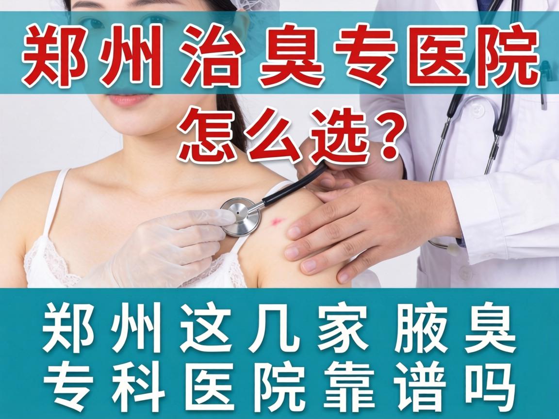 郑州治腋臭专科医院怎么选？郑州这几家腋臭专科医院靠谱吗？