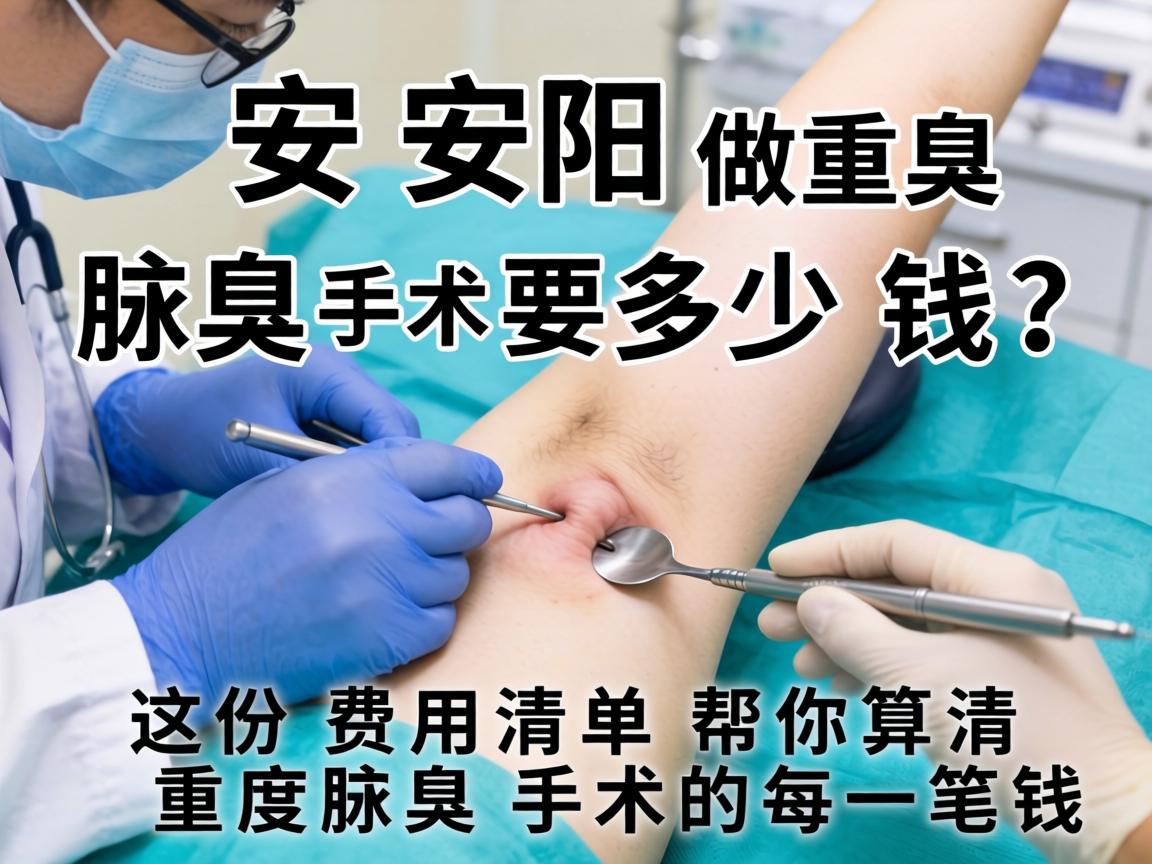 在安阳做重度腋臭手术要多少钱？这份费用清单帮你算清重度腋臭手术的每一笔钱