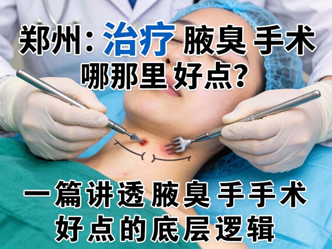 郑州治疗腋臭手术哪里好点？一篇讲透腋臭手术好点的底层逻辑