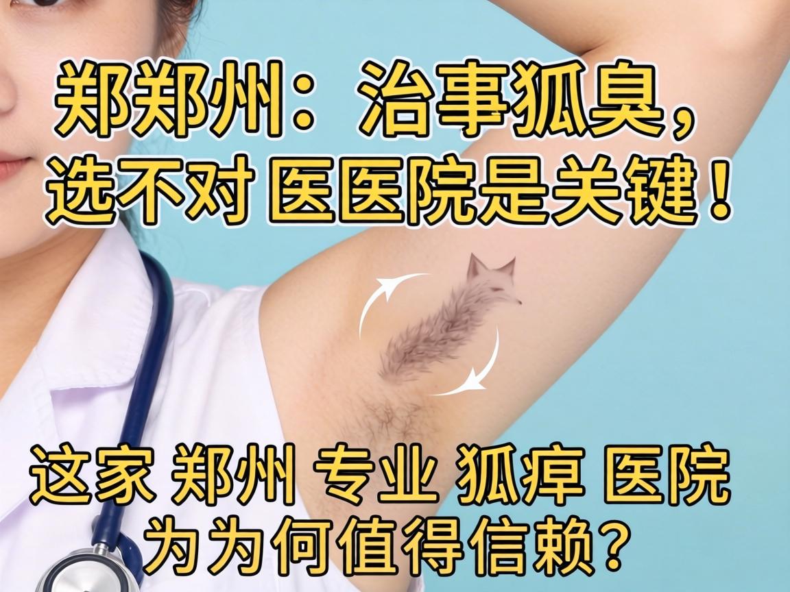 郑州治狐臭，选对医院是关键！这家郑州专业狐臭医院为何值得信赖？
