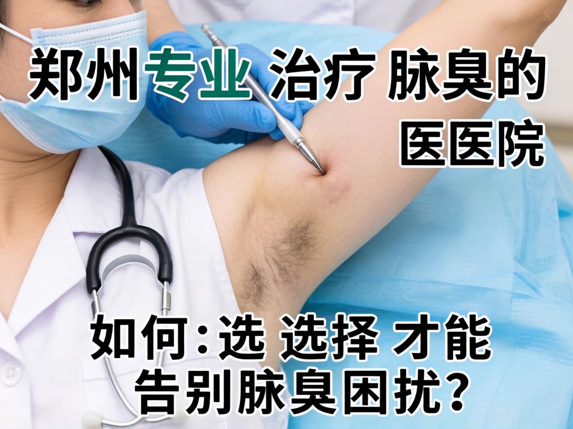 郑州专业治疗腋臭的医院，如何选择才能告别腋臭困扰？