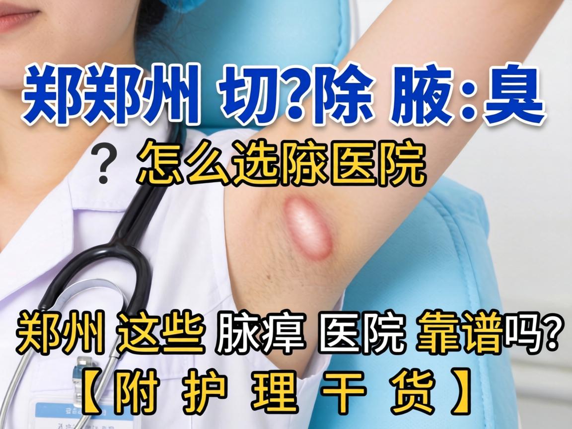 郑州切除腋臭医院怎么选？郑州这些腋臭医院靠谱吗？附护理干货）