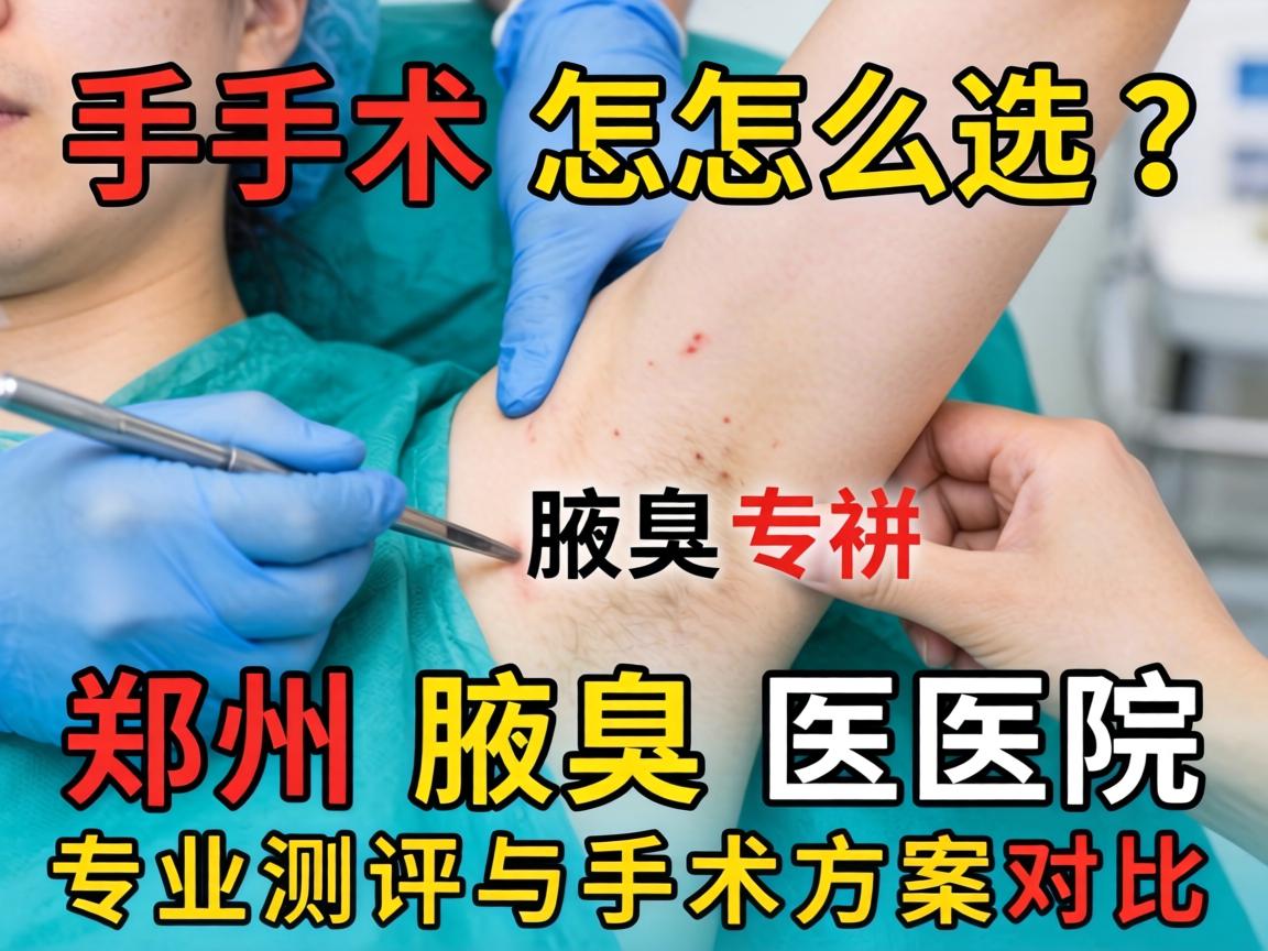 郑州腋臭手术怎么选？郑州腋臭医院专业测评与手术方案对比