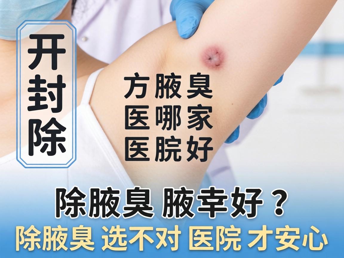 开封除腋臭哪家医院好？除腋臭选对医院才安心