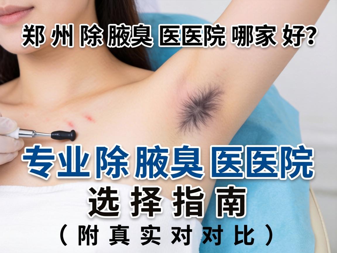 郑州除腋臭医院哪家好？专业除腋臭医院选择指南（附真实对比）
